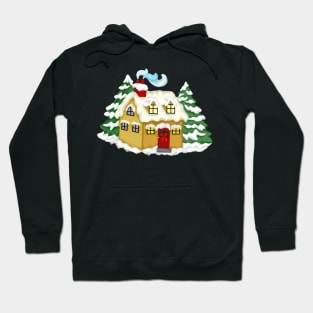 Christmas Snow House Hoodie